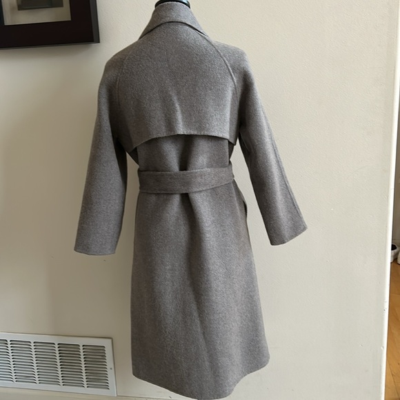 Classic Wool and Cashmere Trench Coat, Size L - Picture 5 of 7